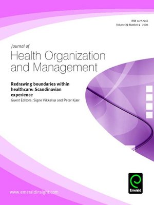 cover image of Journal of Health Organization and Management, Volume 22, Issue 4